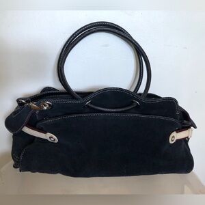 Cole Haan Black Suede Shoulder Bag